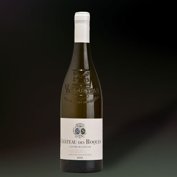 Domaine vinicole du Château des Roques à Vacqueyras, vin blanc, Vacqueyras, Cuvée Blanche 2014
